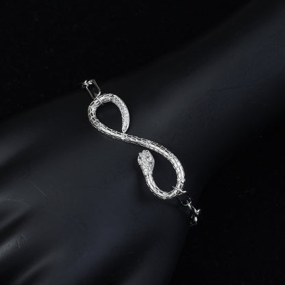 925 sterling silver infinity bracelet for women