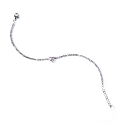 925 sterling silver Heart shaped bracelet for women