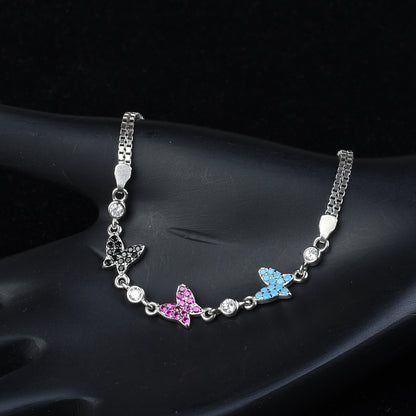 925 sterling silver cubic zirconia diamonds bracelet for women