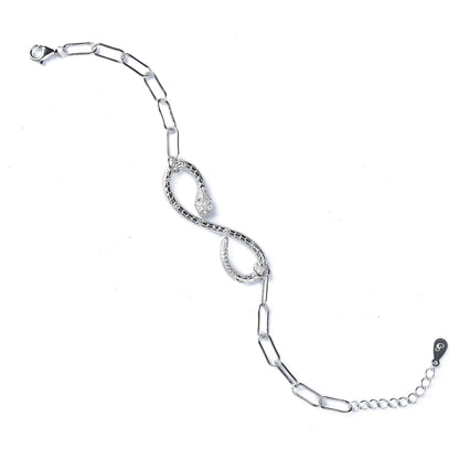 925 sterling silver infinity bracelet for women