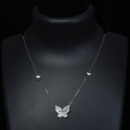 925 Sterling  Silver Butterfly necklace for women